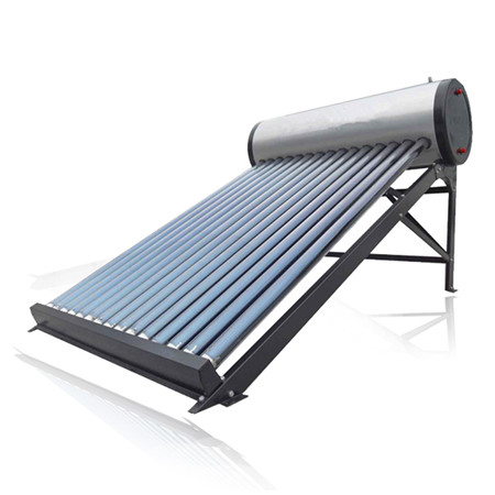 Спліт-система сонячного водонагрівача, що знаходиться під тиском, складається з плоского сонячного колектора, вертикального резервуара для зберігання гарячої води, насосної станції та розширювального бака