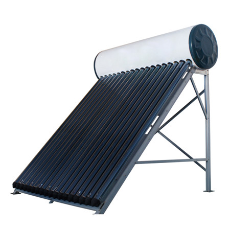 Сонячний водонагрівач на даху із плоскою пластиною на даху